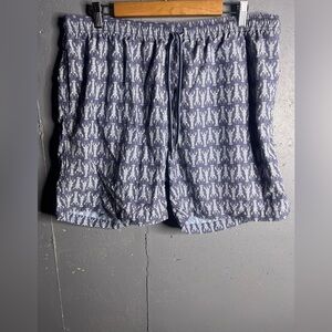 J. McLaughlin Lobster Men’s Swim Shorts Trunks in Blue Size XL